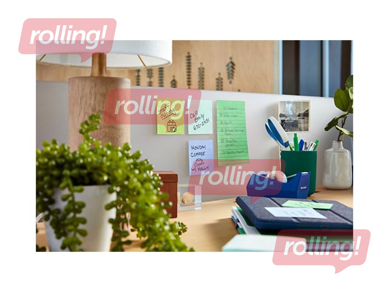 Līmlapiņas Post-It Super Sticky Oasis 76x76mm, 5x90 lapiņas + AKCIJA! Pērc līmlapiņas un saņe