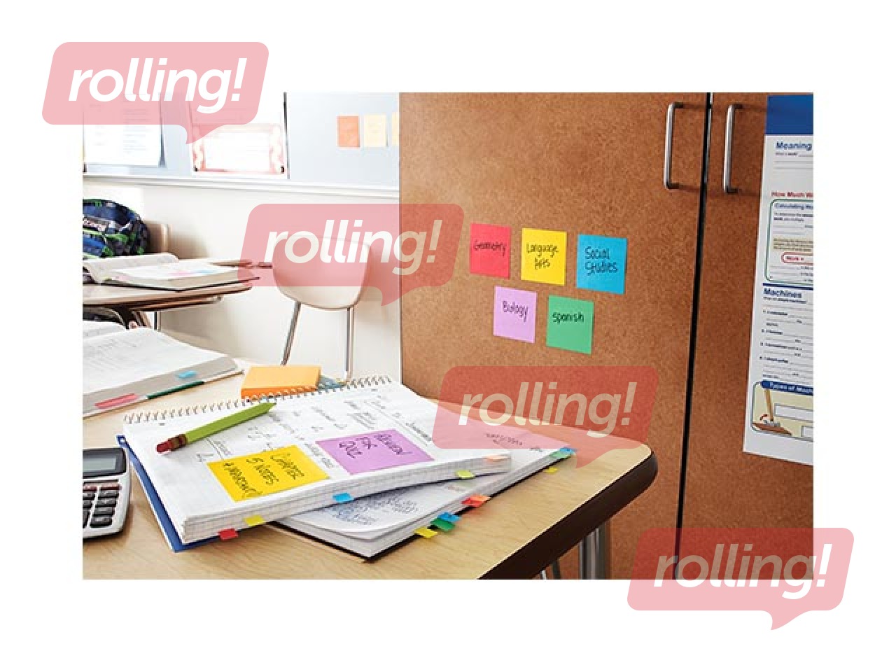 Līmlapiņas Post-It Super Sticky Boost 76x76mm, 5x90 lapiņas + AKCIJA! Pērc līmlapiņas un saņe