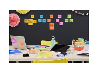 Līmlapiņas Post-It Super Sticky Boost 76x76mm, 5x90 lapiņas + AKCIJA! Pērc līmlapiņas un saņe