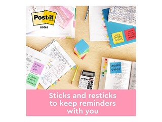 Клейкие листочки Post-it Beachside, 38x51мм, 12x100 листов + АКЦИЯ! Купи наклейки и получи подарок!