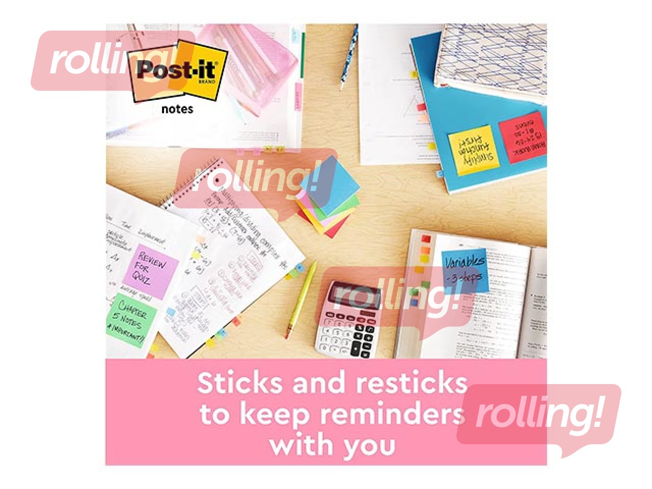 Клейкие листочки Post-it Beachside, 38x51мм, 12x100 листов + АКЦИЯ! Купи наклейки и получи подарок!