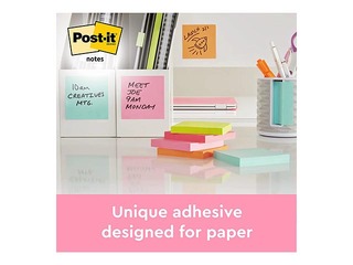 Post-it Beachside märkmepaber, iseliimuv, 38x51mm, 12x100 lehte + KAMPAANIA! Osta märkmepaber ja m