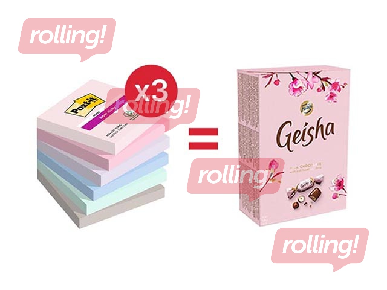Sticky notes Post-It Super Sticky Soulful 76x76mm, 6x90 sheets + GIFT! Purchase sticky notes an