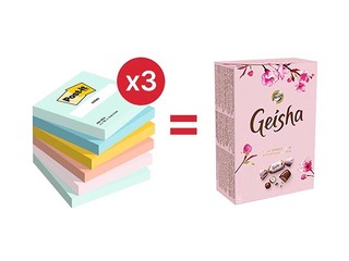 Līmlapiņas Post-It Super Sticky Beachside 76x76mm, 6x90 lapiņas + AKCIJA! Pērc līmlapiņas un saņe