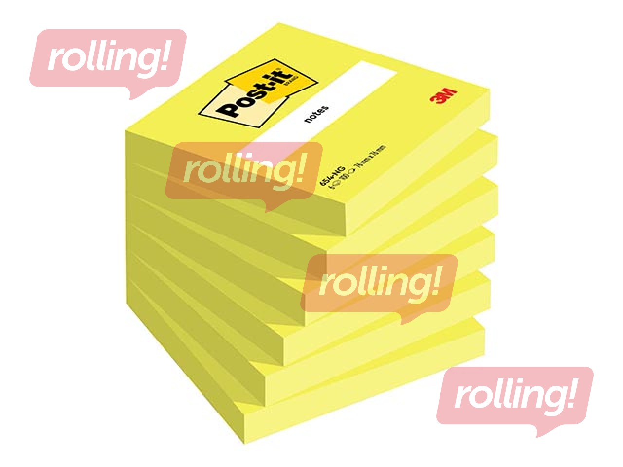 Līmlapiņas Post-it Neon, zaļas, 76x76mm, 100 lapiņas