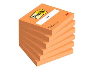 Līmlapiņas Post-it Neon, oranžas, 76x76mm, 100 lapiņas