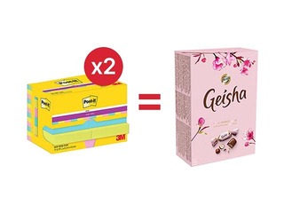 Sticky notes Post-It Super Sticky Cosmic 47.6x47.6mm, 12x90 sheets + GIFT! Purchase sticky notes an