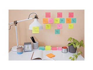 Sticky notes Post-It Super Sticky Cosmic 47.6x47.6mm, 12x90 sheets + GIFT! Purchase sticky notes an