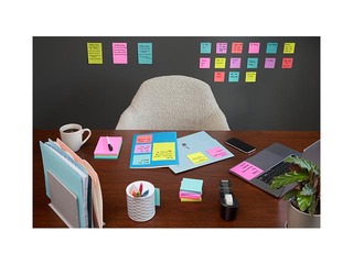 Sticky notes Post-It Super Sticky Cosmic 47.6x47.6mm, 12x90 sheets + GIFT! Purchase sticky notes an