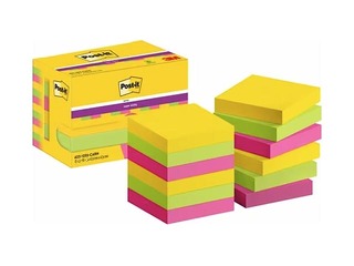 Līmlapiņas Post-it Super Sticky Carnival Cabinet 47.6x47.6mm, 12x90 lapiņas + AKCIJA! Pērc līmlapiņa