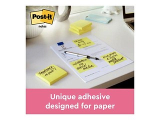 Līmlapiņas Post-it, dzeltenas, 76x102mm, 12x100 lapiņas + AKCIJA! Pērc līmlapiņas un saņem dāvanu!