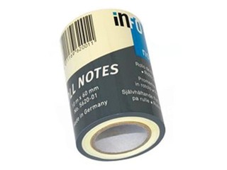 Līmlapiņu rullis Info Notes, dzeltens, 60mm x 10m