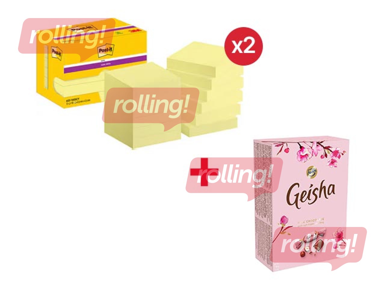 Līmlapiņas Post-it Super Sticky Canary, dzeltenas, 47.6x47.6mm, 90 lapiņas x 12 gab. + AKCIJA! Pēr