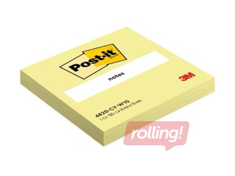 Līmlapiņas Post-it, dzeltenas, 76x76mm, 100 lapiņas