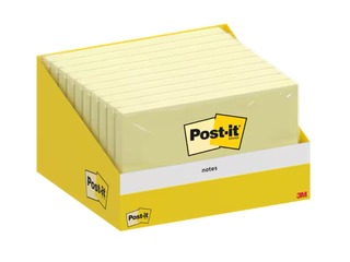 Līmlapiņas Post-it, dzeltenas, 76x127mm, 100 lapiņas