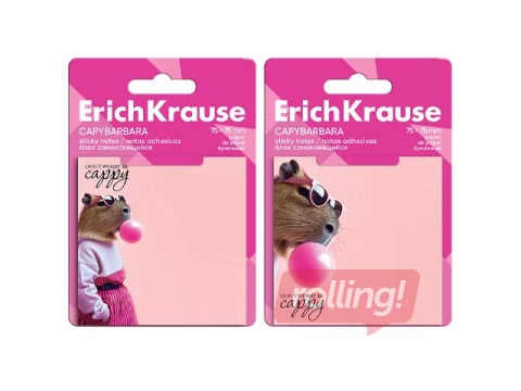 Kleepmärkmed ErichKrause, CapyBarbara, 75x75mm, 50 lehte