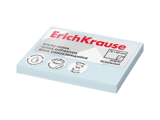 Līmlapiņas ErichKrause, pasteļzilas, 50x75mm, 100 lapiņas