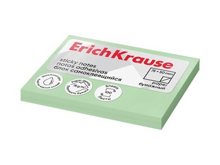 Sticky notes ErichKrause, pastel green, 50x75mm, 100 sheets