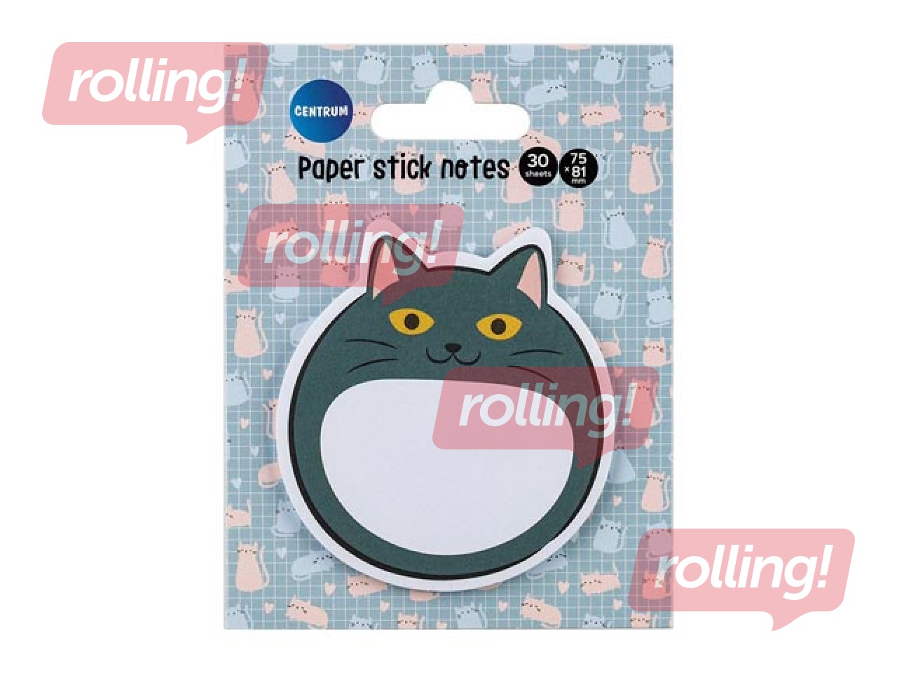 Līmlapiņu komplekts Cute Cat, 75x81mm, 30 lapiņas