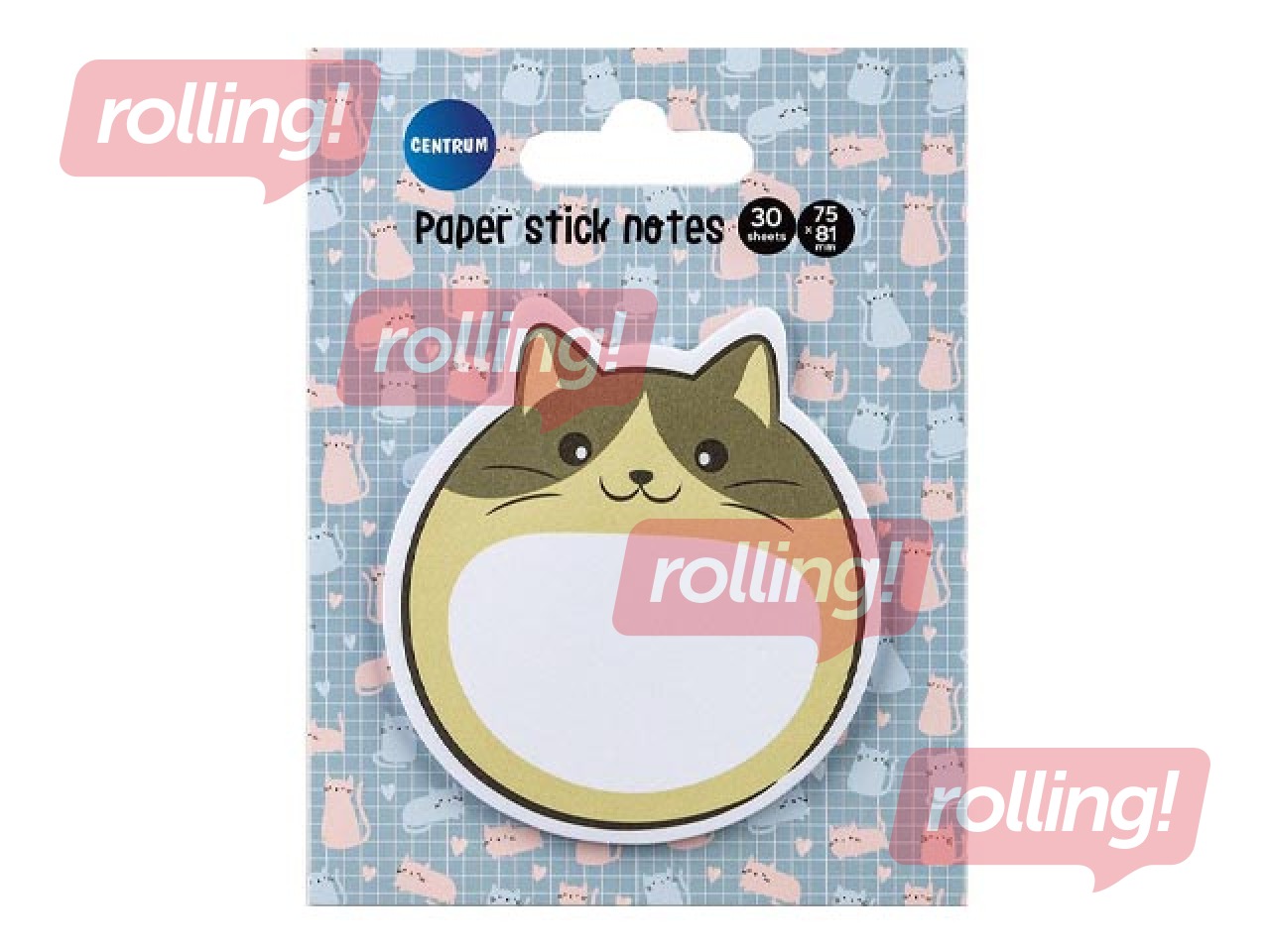 Līmlapiņu komplekts Cute Cat, 75x81mm, 30 lapiņas