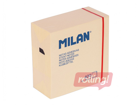 Līmlapiņas Milan, dzeltenas, 76x76mm, 400 lapiņas