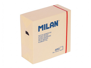 Līmlapiņas Milan, dzeltenas, 76x76mm, 400 lapiņas