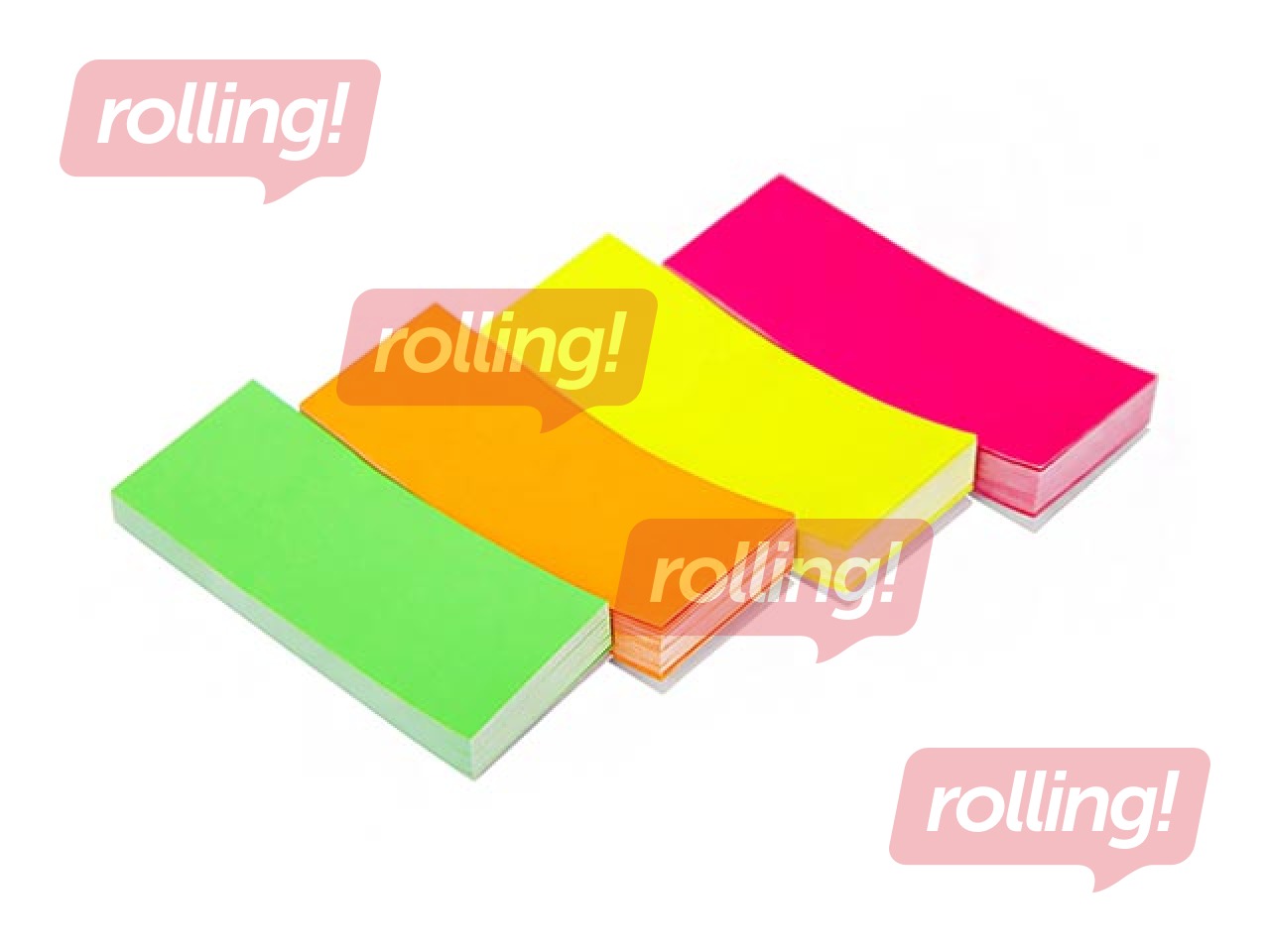 Marķēšanas indeksi papīra Office Point 50x20, 4x50l., dažādas neonkrāsas