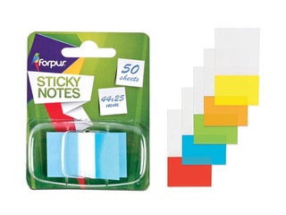 Index tabs from plastic, 44 x 25 mm, blue