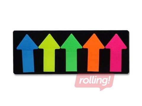 Индексы пластиковые-стрелка ALCO, ассорти цветов, 25x45мм