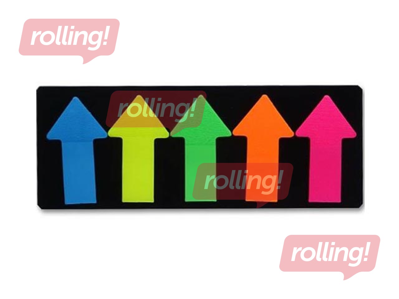 Индексы пластиковые-стрелка ALCO, ассорти цветов, 25x45мм