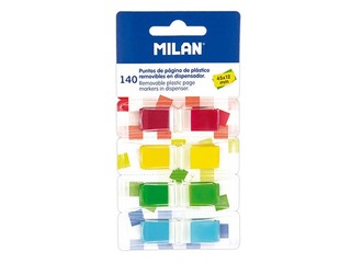 Index tabs Milan, plastic, 12x45mm, 4х35 sheets
