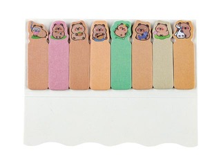 Index tabs Capybara, paper, 50×14mm, 120 sheets