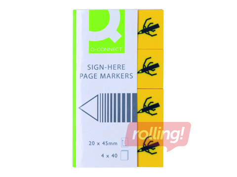 Plastic index tabs Q-Connect, 