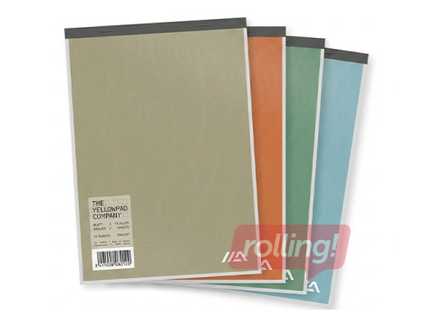 Piezīmju bloknots Aurora, papīra vāks, A4, rūtiņu, 100 lapas