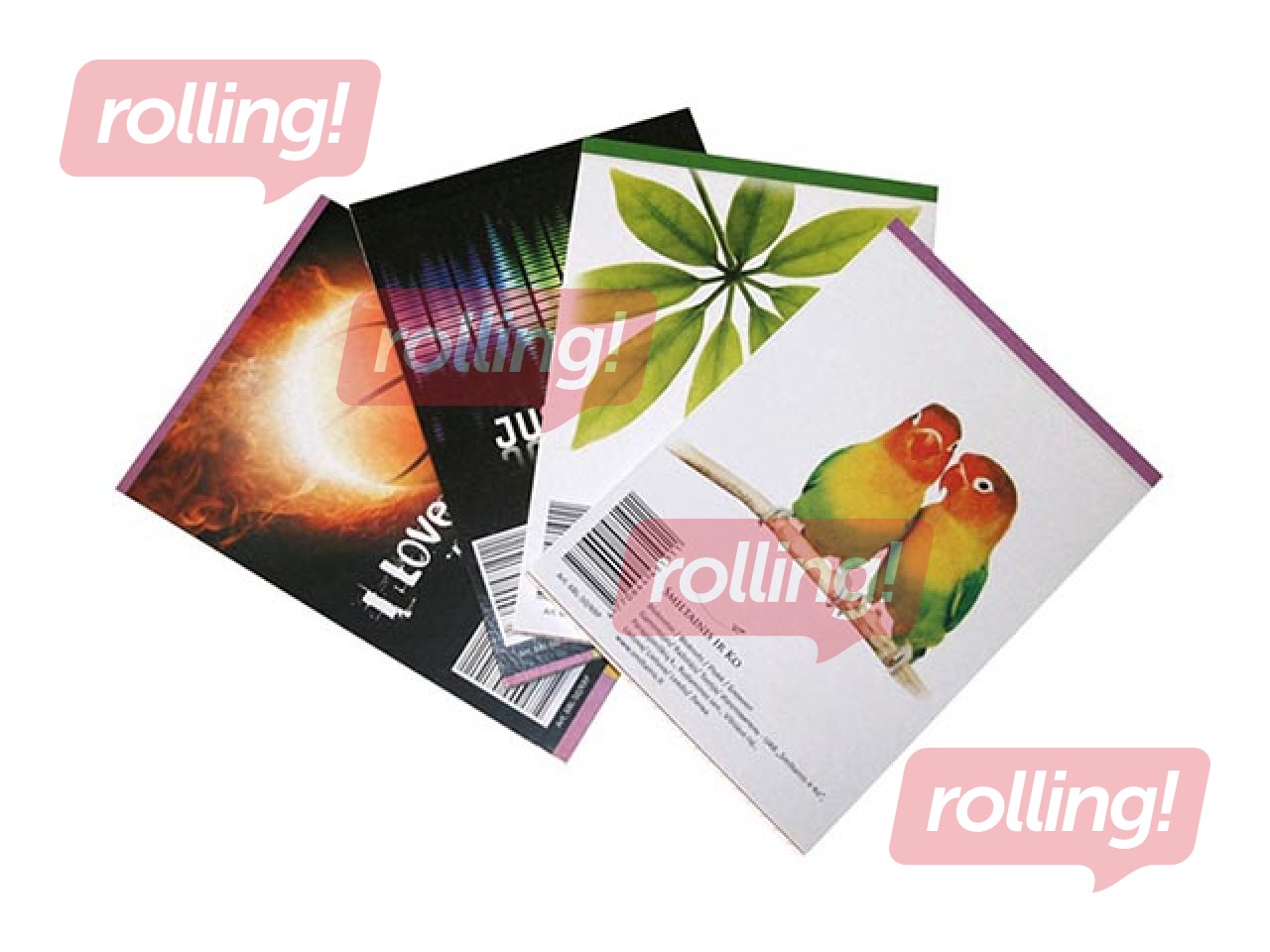 Piezīmju bloknots SM·LT, papīra vāks, A6, rūtiņu, 50 lapas