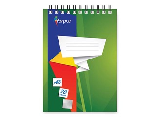 Notebook Forpus, A6, square, 70 sheets