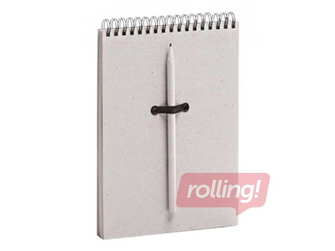 Notebook with spiral BALTS, A5, gray