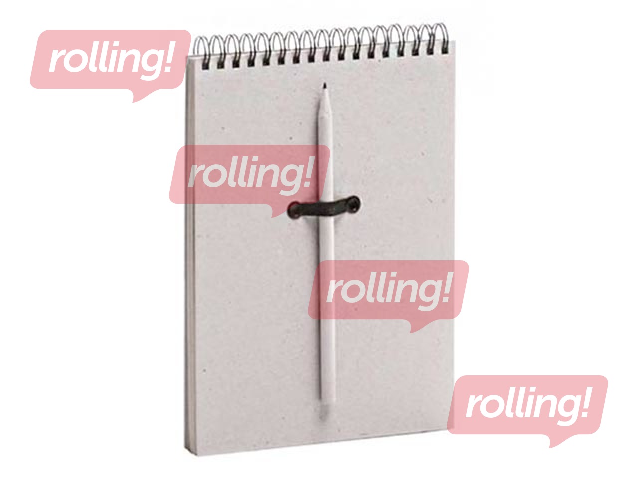 Piezīmju bloks, A5, pelēcīgas lapas