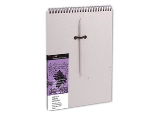 Блокнот на спирали, A4, серый