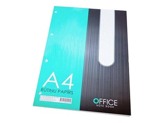 Kaustik A4, ruuduline, perforeeritud, 50 lk