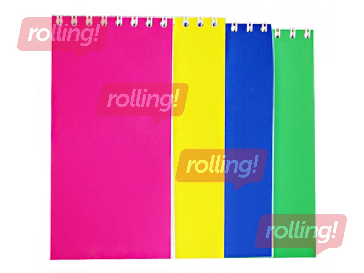 Kaustik spiraalköitega, ruuduline, 147x70mm, 90 lehte