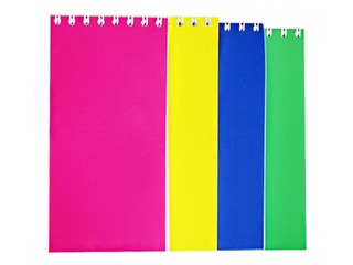 Piezīmju bloknots ar spirāli, rūtiņu, 147x70mm, 90 lapas