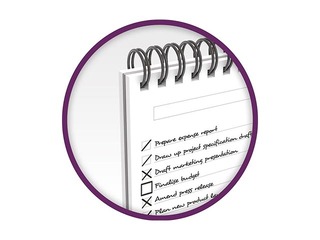 Блокнот на спирали Oxford Task Manager To-Do, в линейку, 125x200мм, 70 листов