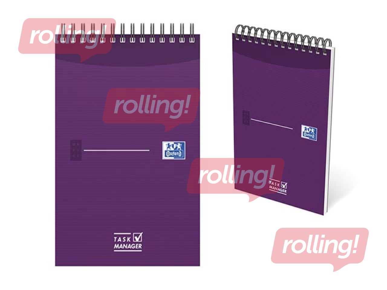 Piezīmju bloknots Oxford Task Manager To-Do, līniju, 125x200mm, 70 lapas