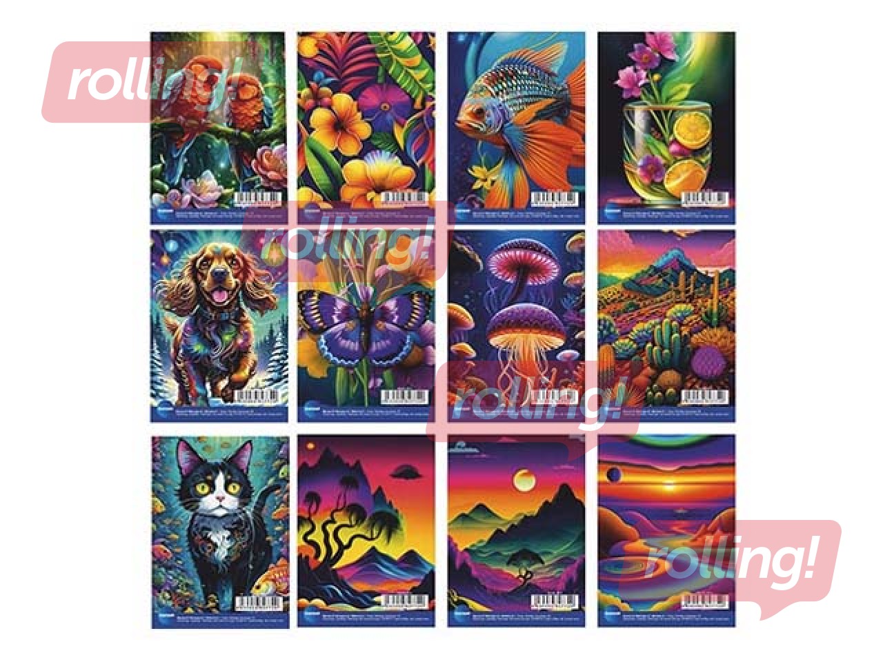 Notebook Centrum,  A7, with spiral, square,  48 pages