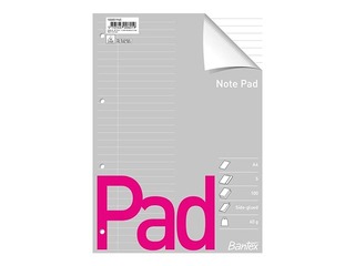 Standard pad Bantex, A4, lined, 100 sheets