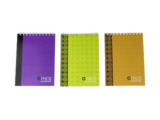 Notebook with spiral binding ABC Jums Office, A6, white, 90 pages