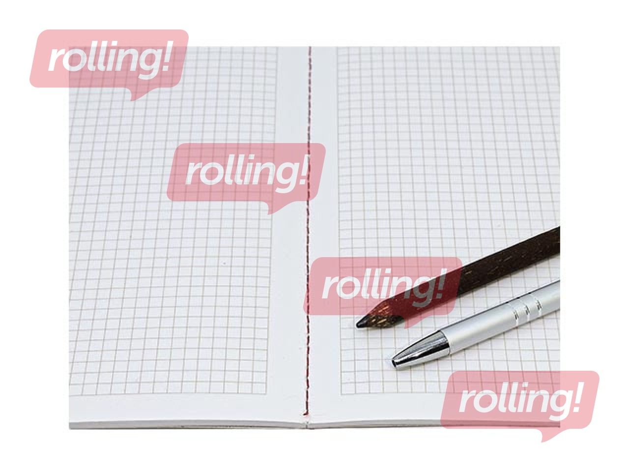 Klade Smiltainis Eco, ar spirāli, A6, rūtiņu, 70 lapas