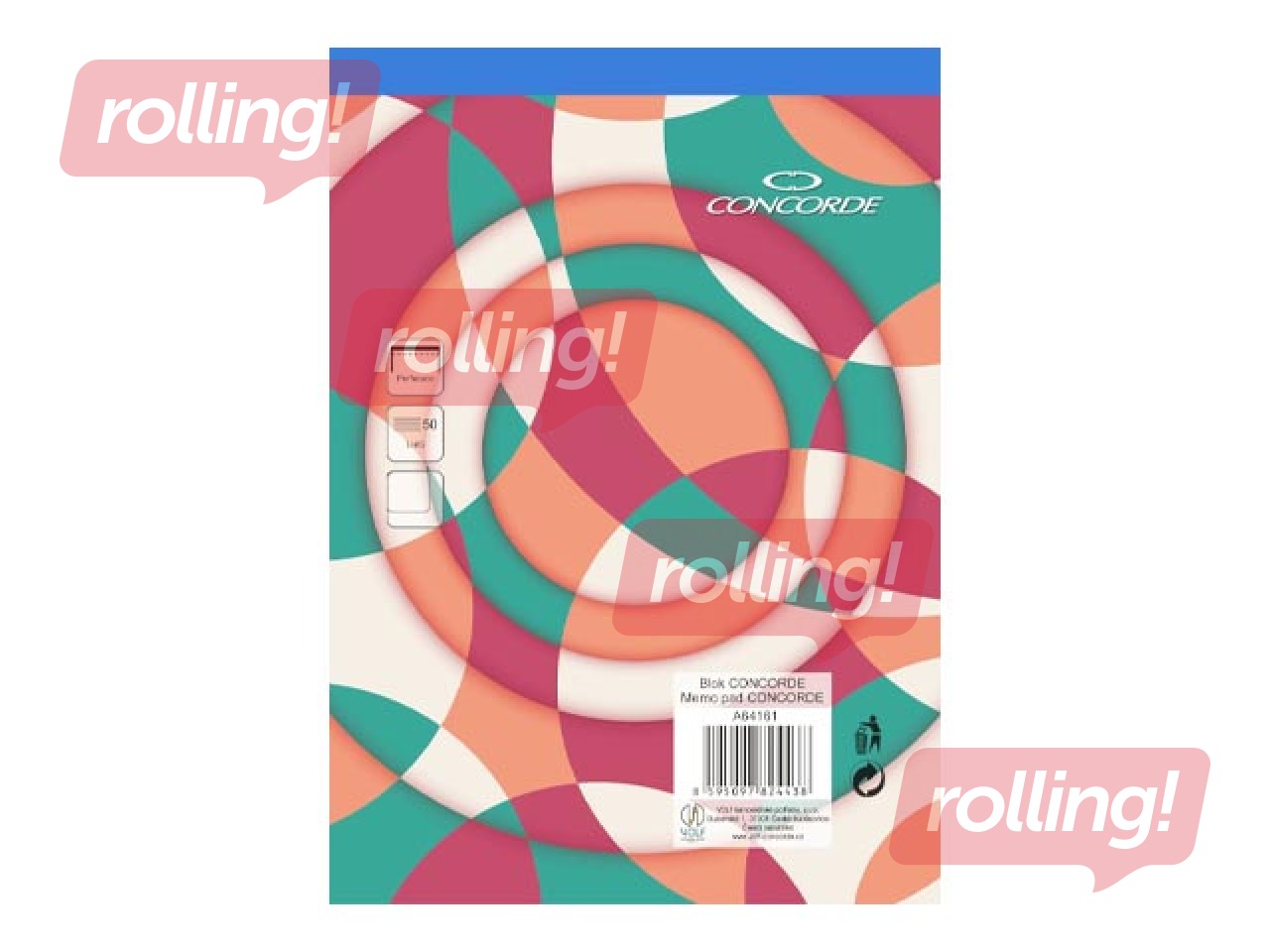 Notebook Concorde, A4, clear, 50 sheets