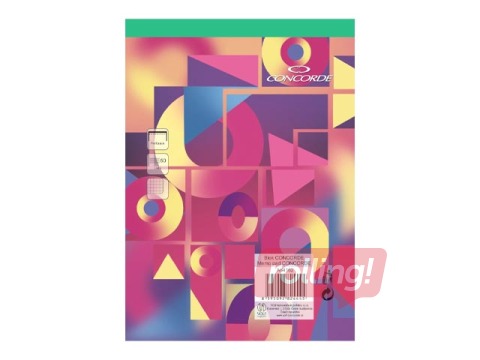 Notebook Concorde, A4, squared, 50 sheets